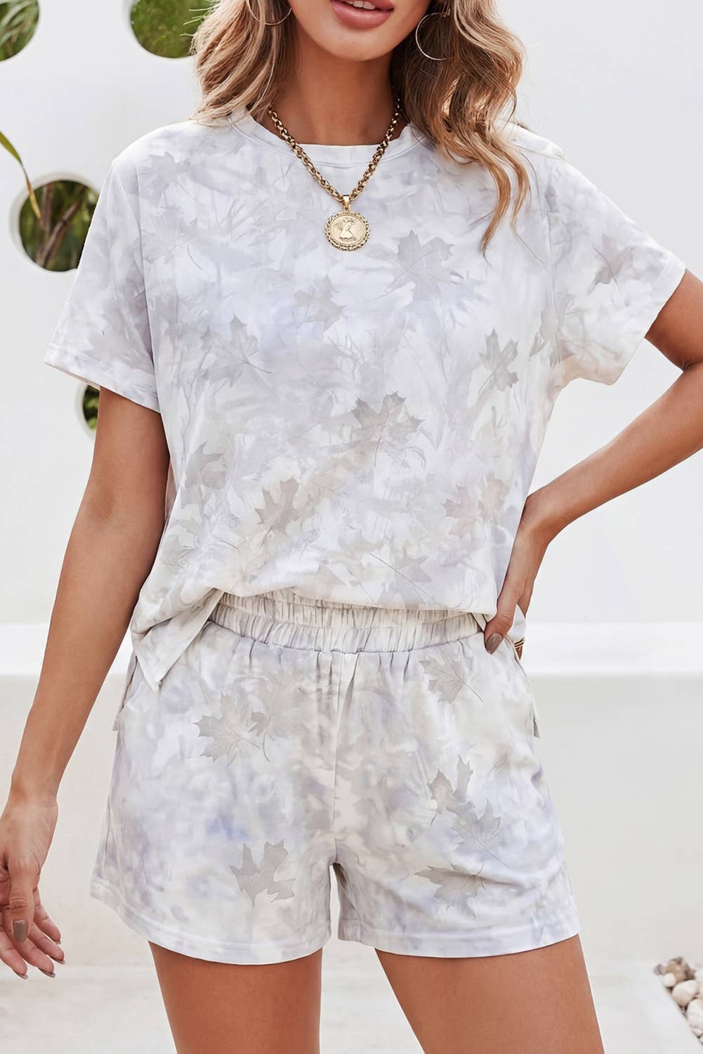 Camouflage Casual 2pcs Short Set