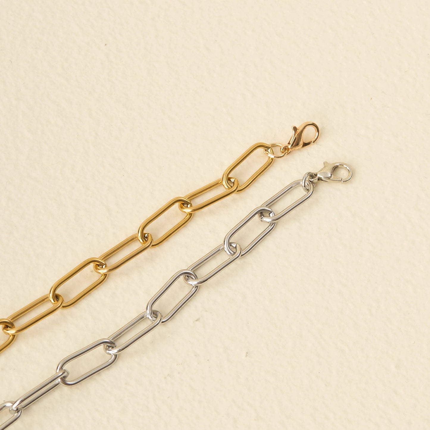 Trucker Hat Chain-Paperclip Chain-Silver