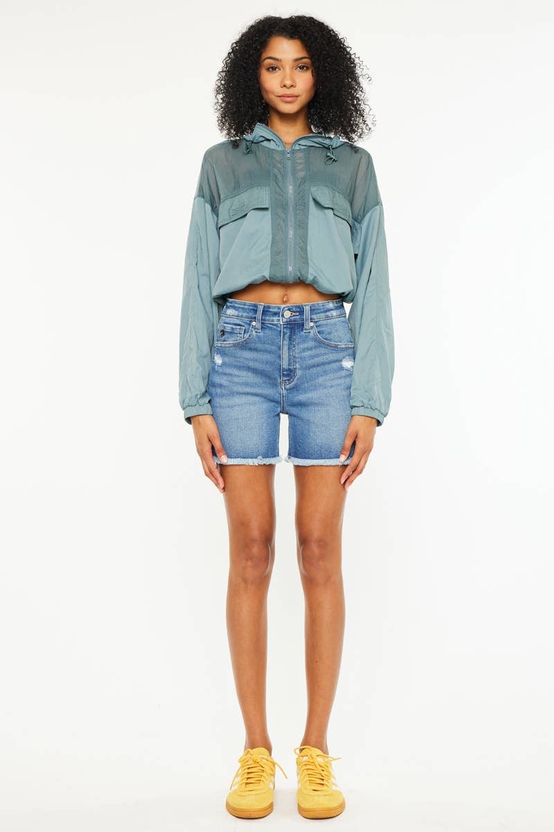 KanCan Medium Wash Shorts