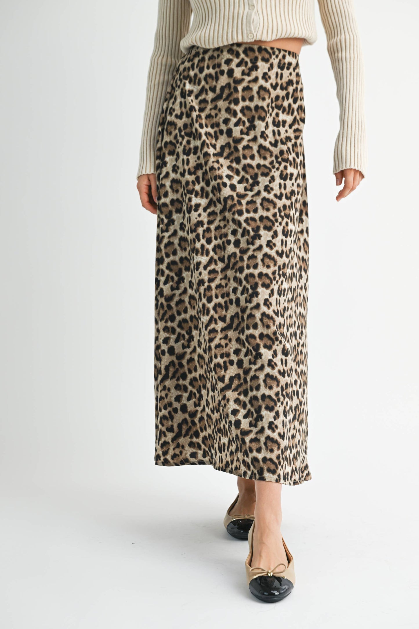 Verine Leopard Maxi Skirt
