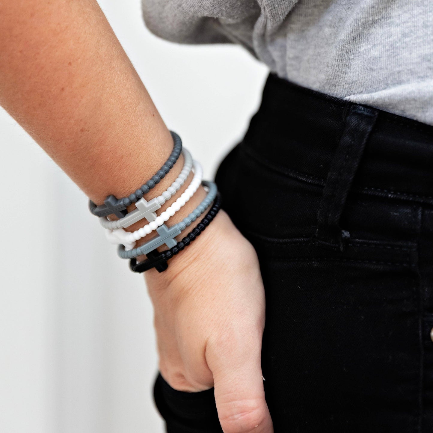 Ryan & Rose - Jesus Bracelets (silicone cross bracelets)