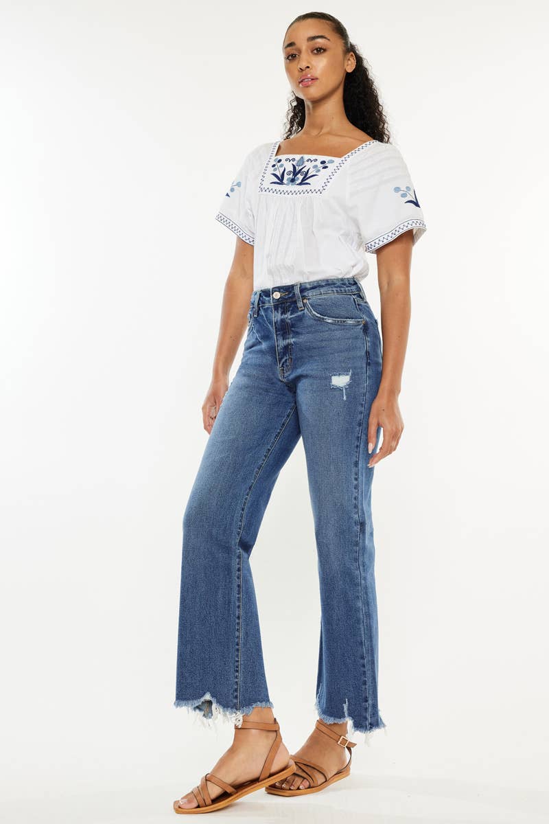 KanCan High Rise Slim Wide Leg