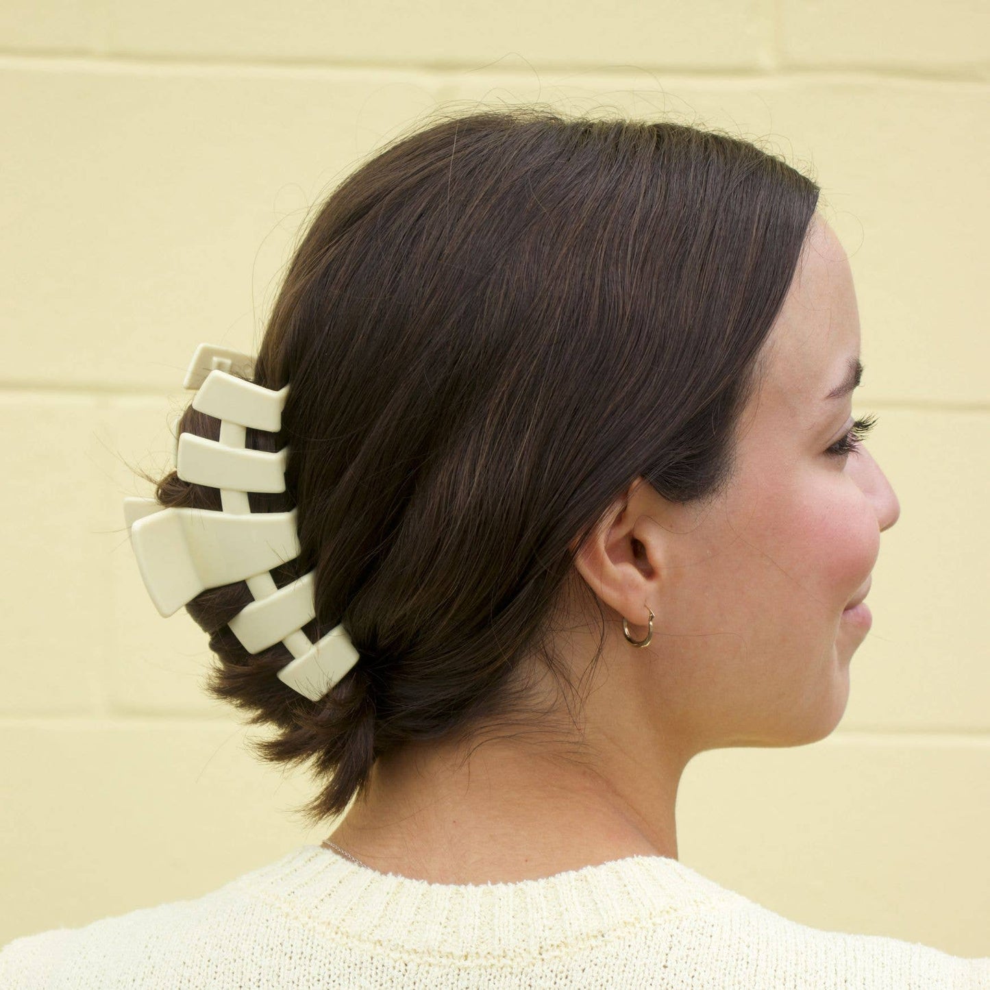 TELETIES Classic  Clip Large Butter Yellow