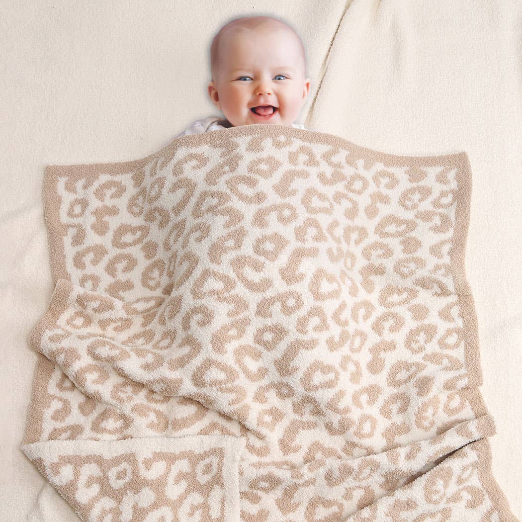 Kids Leopard Soft Throw Blanket