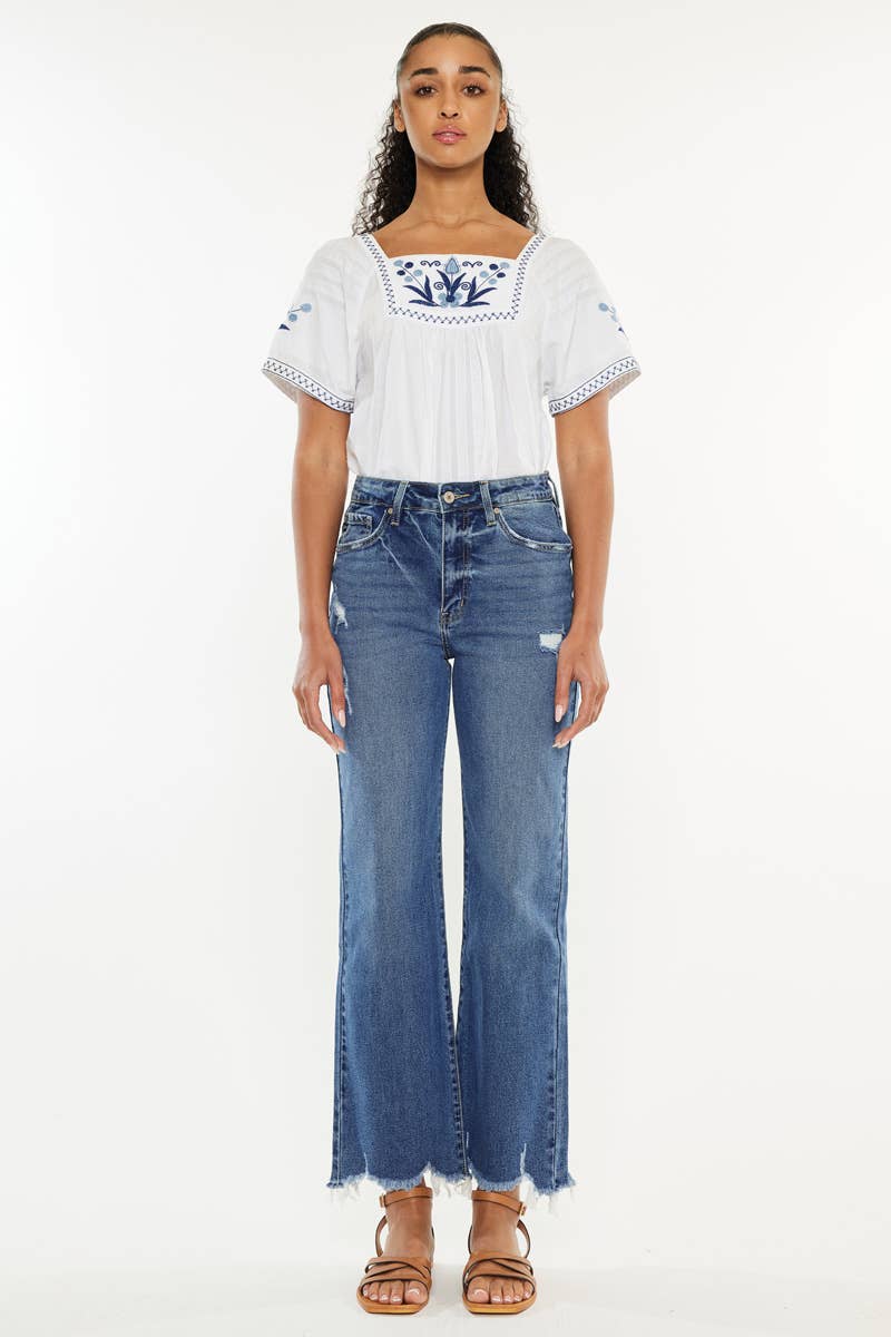 KanCan High Rise Slim Wide Leg