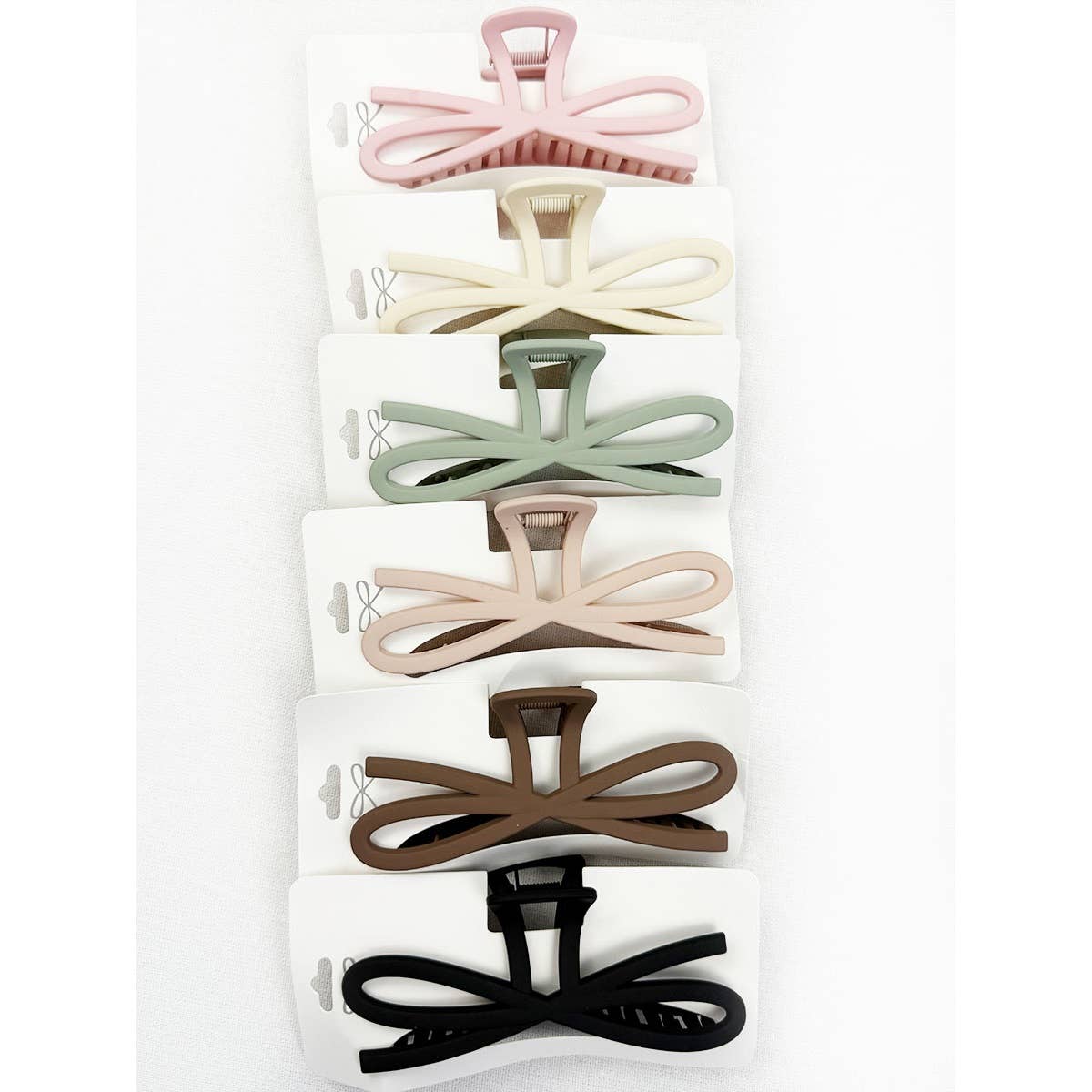 Soft Tone Knotted Bow Hair Clip Claw