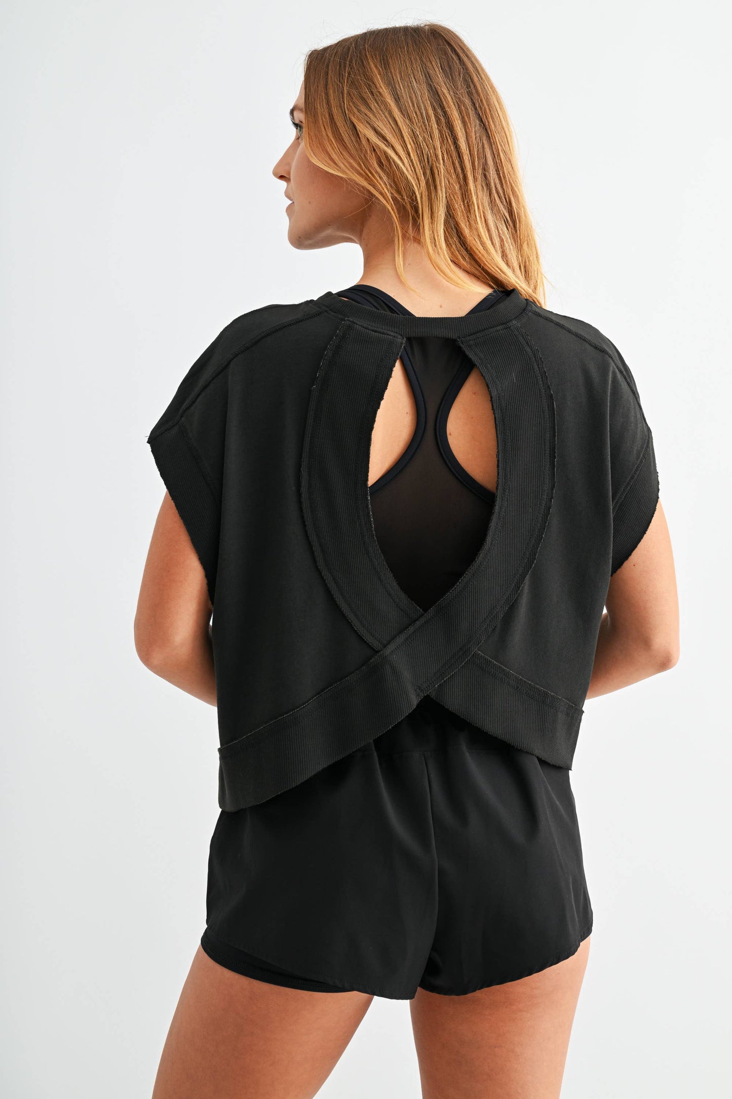 Mono B - Flow Open-Back Pima Cotton Tee