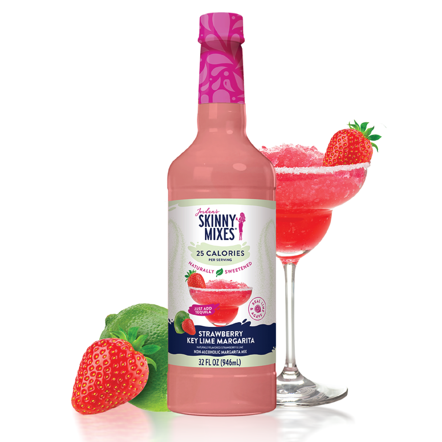 Jordan's Skinny Mixes - Natural Strawberry Key Lime Margarita