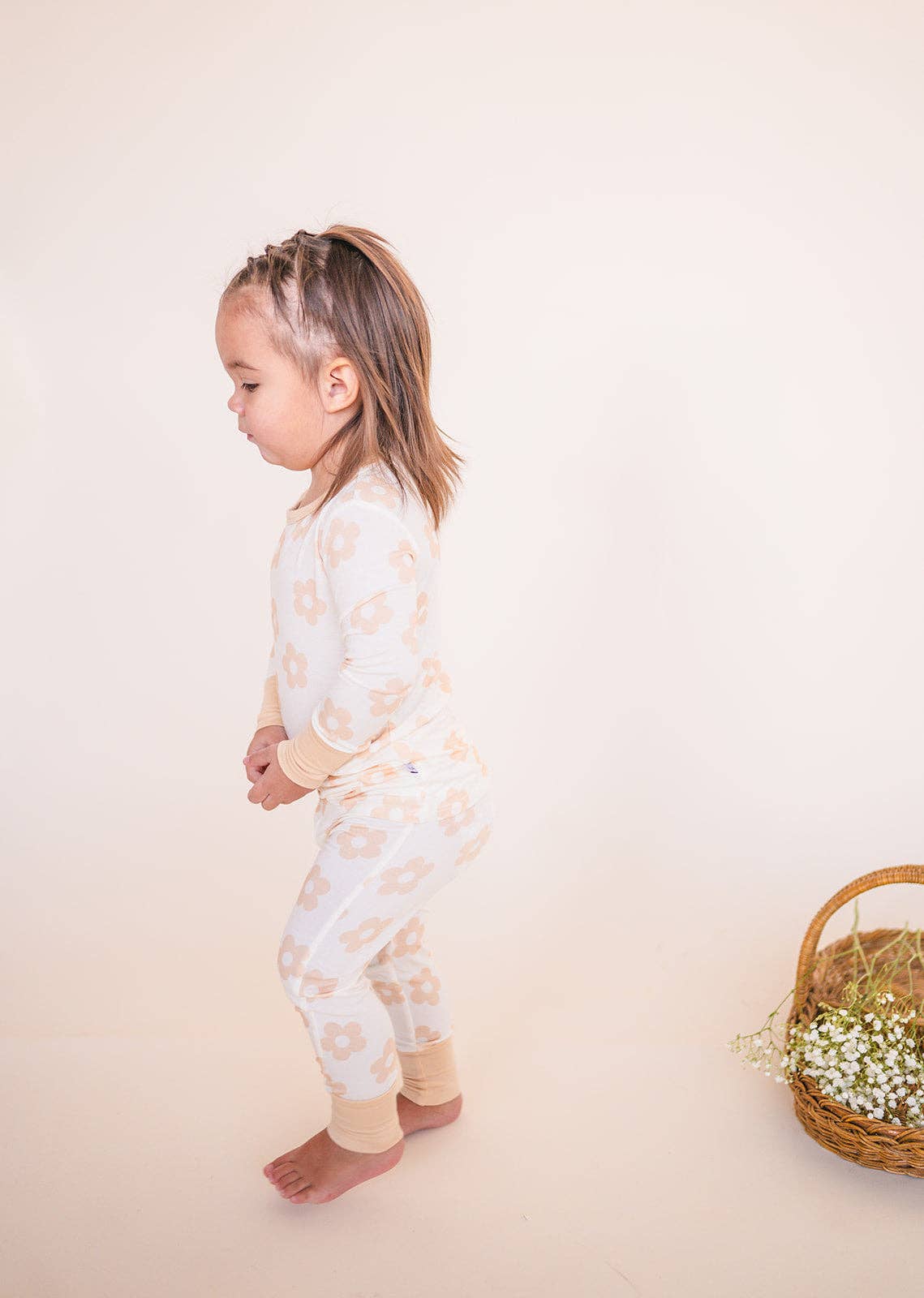 Two-Piece Pajama Set  Blush Daisy