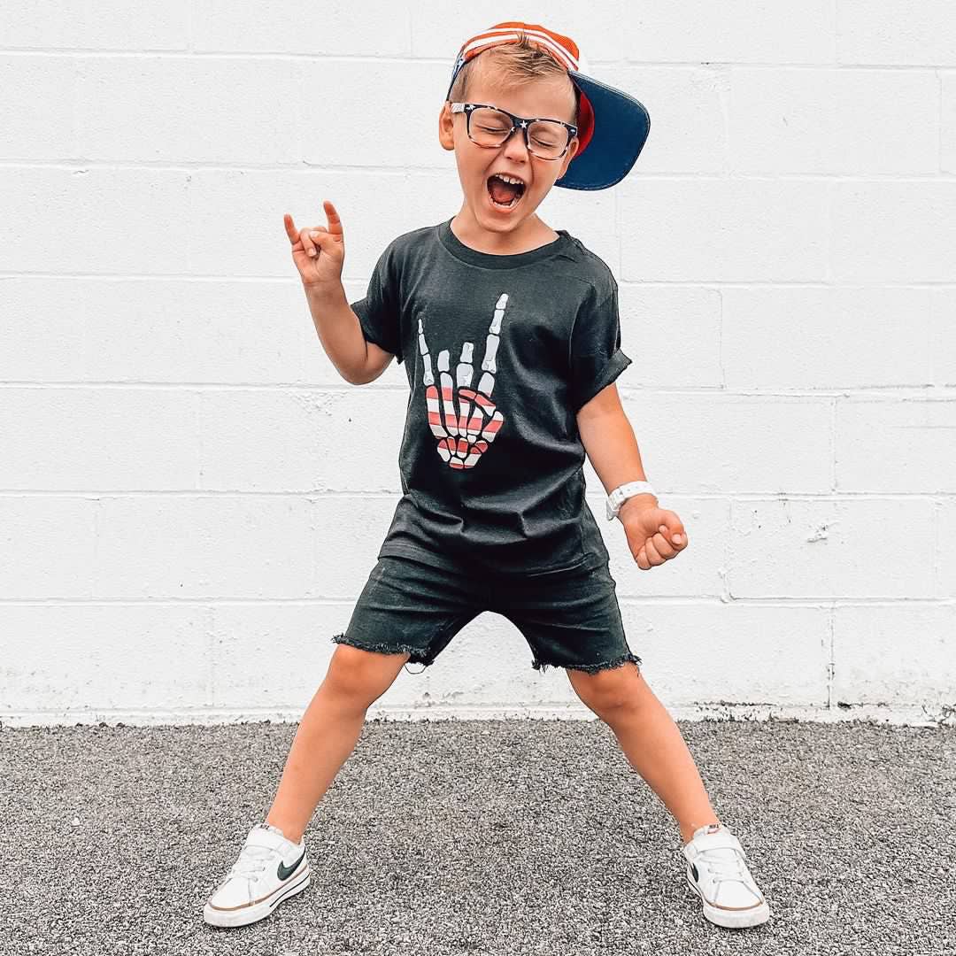 Holland Ave Clothing - Kids Patriotic Graphic Tee | Boys 4th of July + Summer Shirt