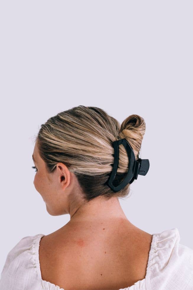 TELETIES Open Clip Large Jet Black
