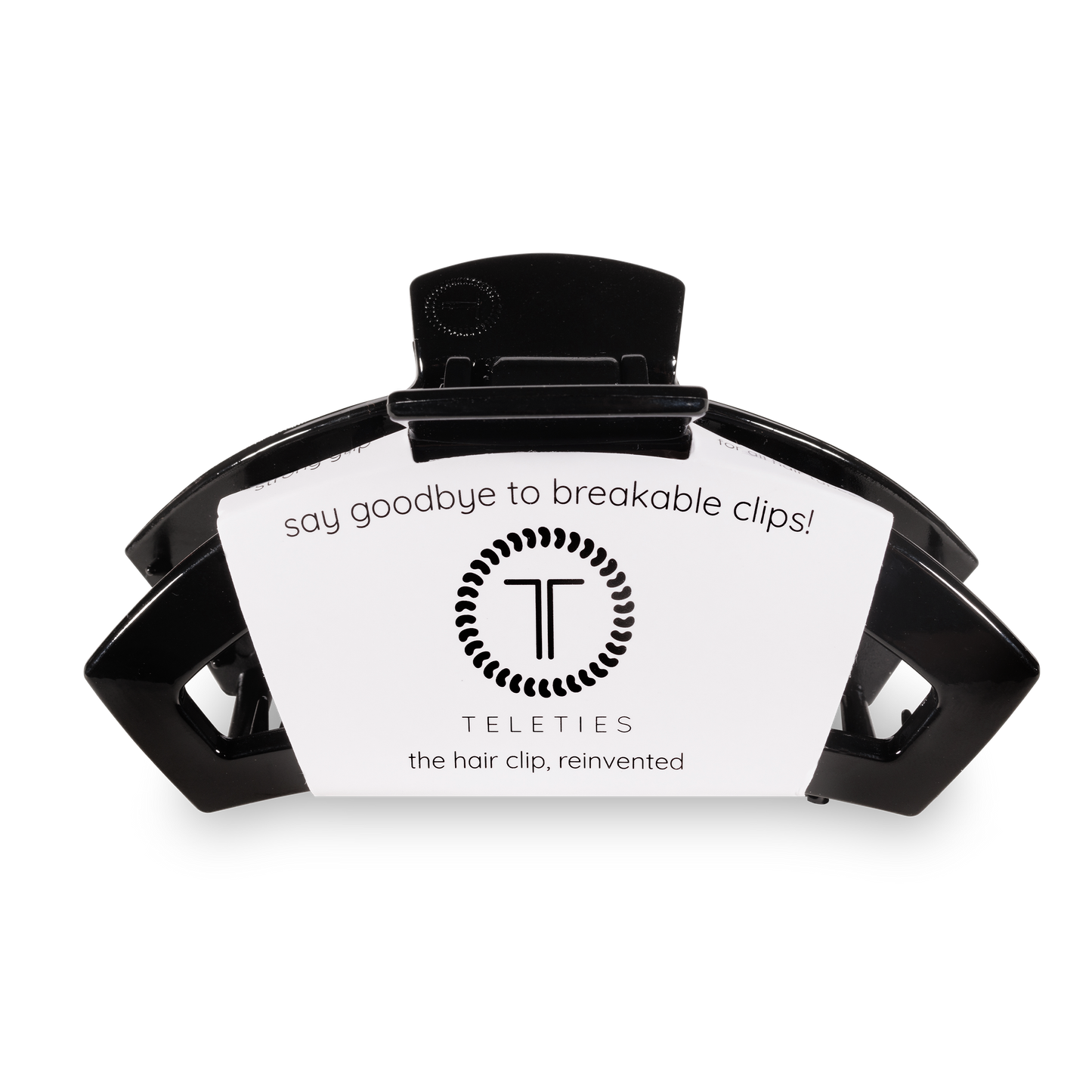 TELETIES Open Clip Large Jet Black