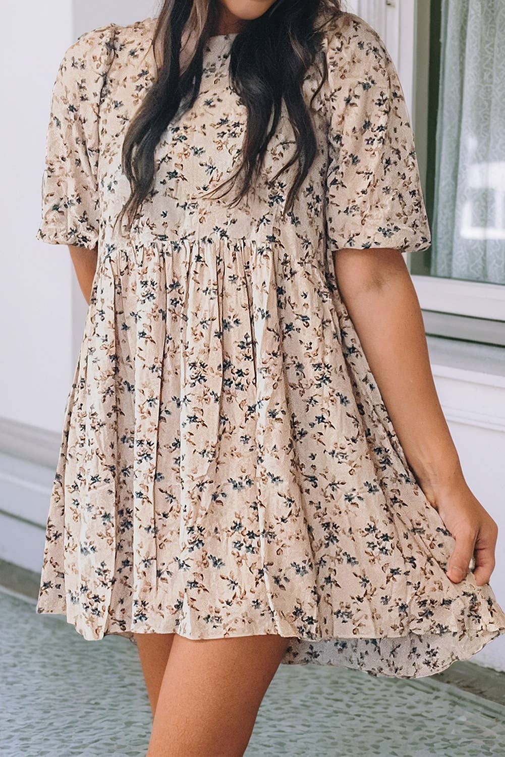 Floral Empire Waist Dress