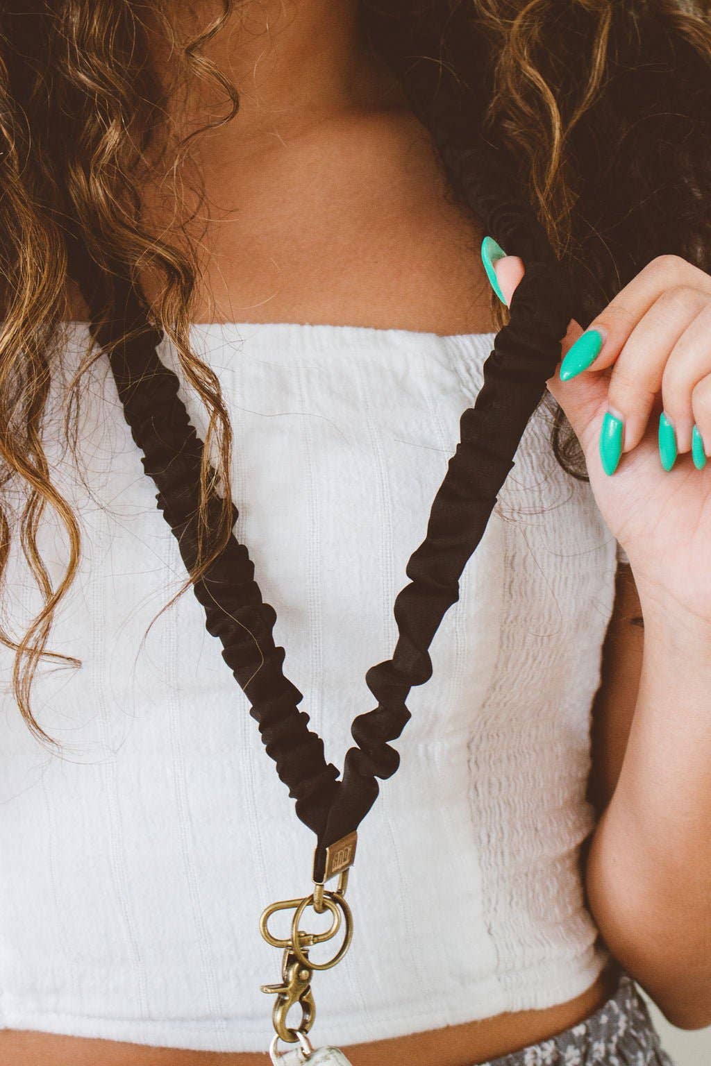 Shop Andi - Black Luxe Lanyard
