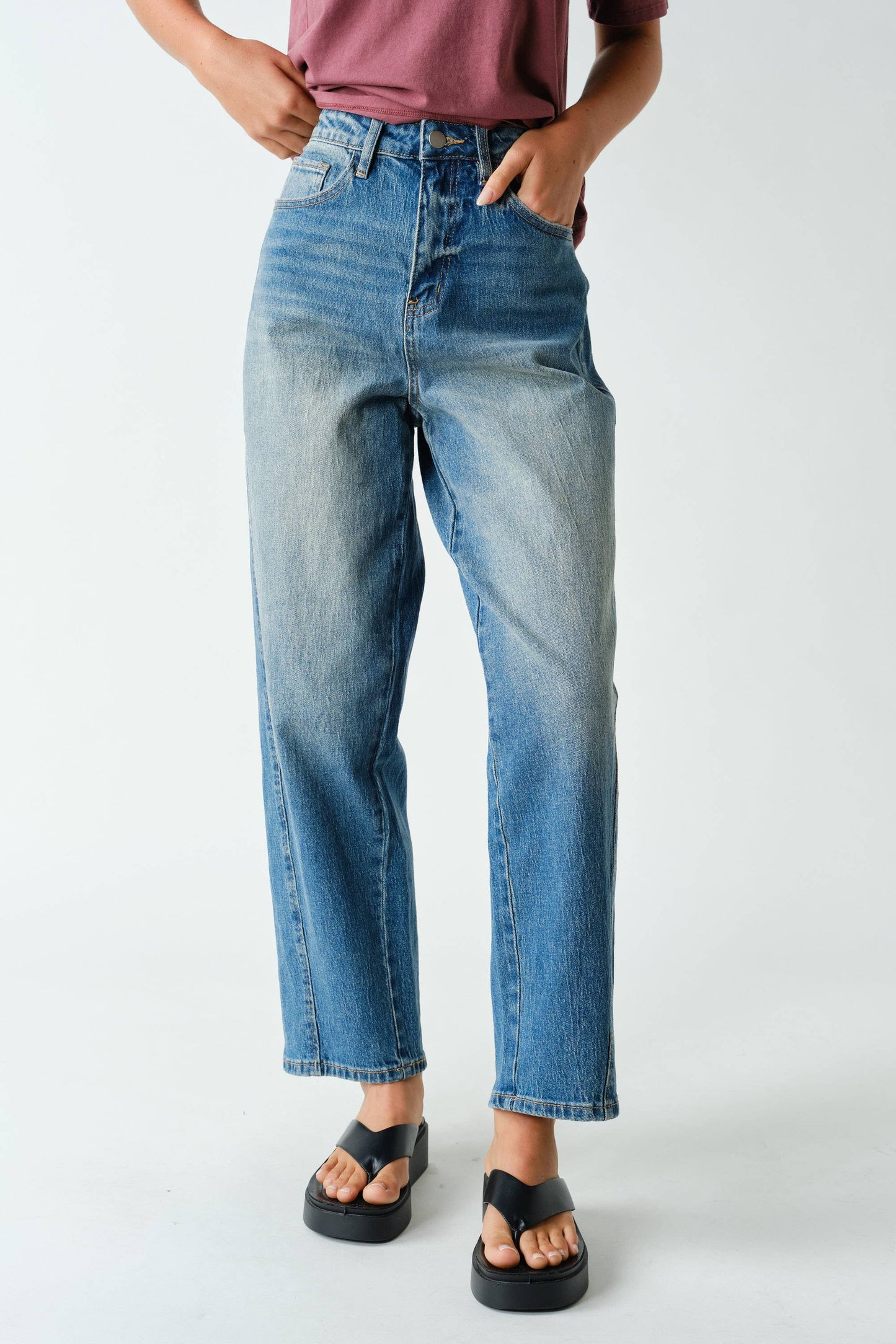 Mono B - Melrose Denim Barrel Jeans