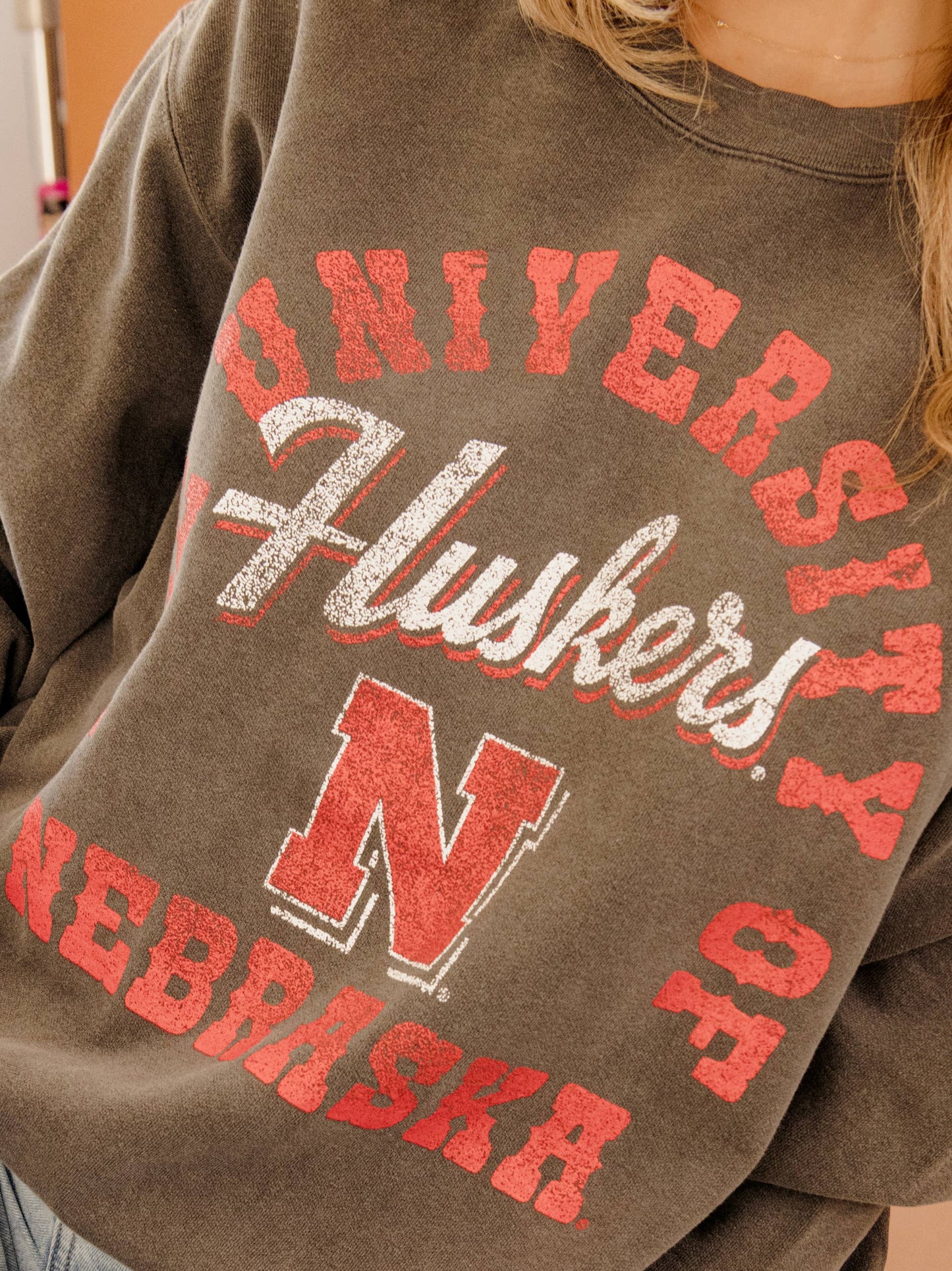 LivyLu - Nebraska Huskers Draft Pepper CC Sweatshirt