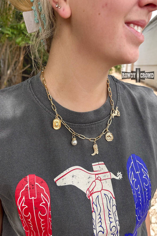 Rowdy Crowd Clothing - Western Honey Necklace