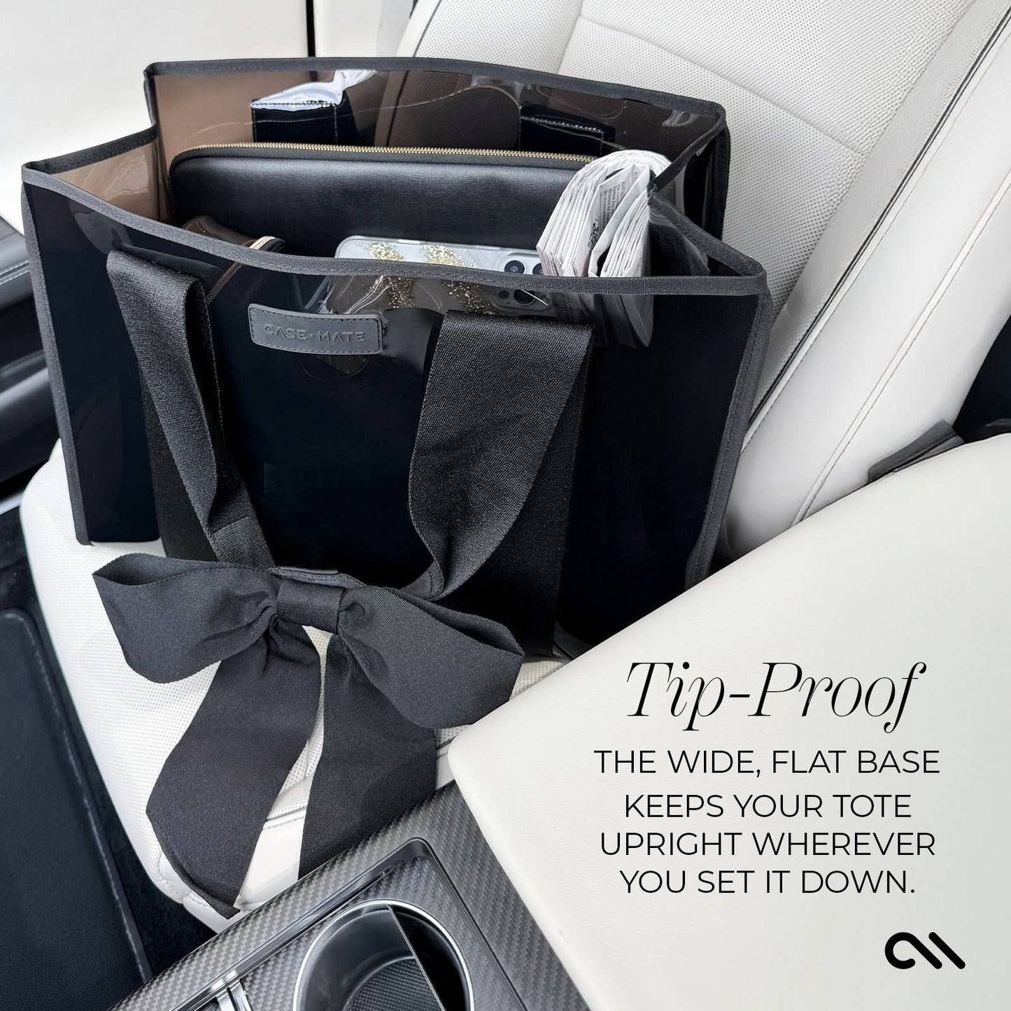Case-Mate - Case-Mate Midnight Black Bow Jelly Tote Bag