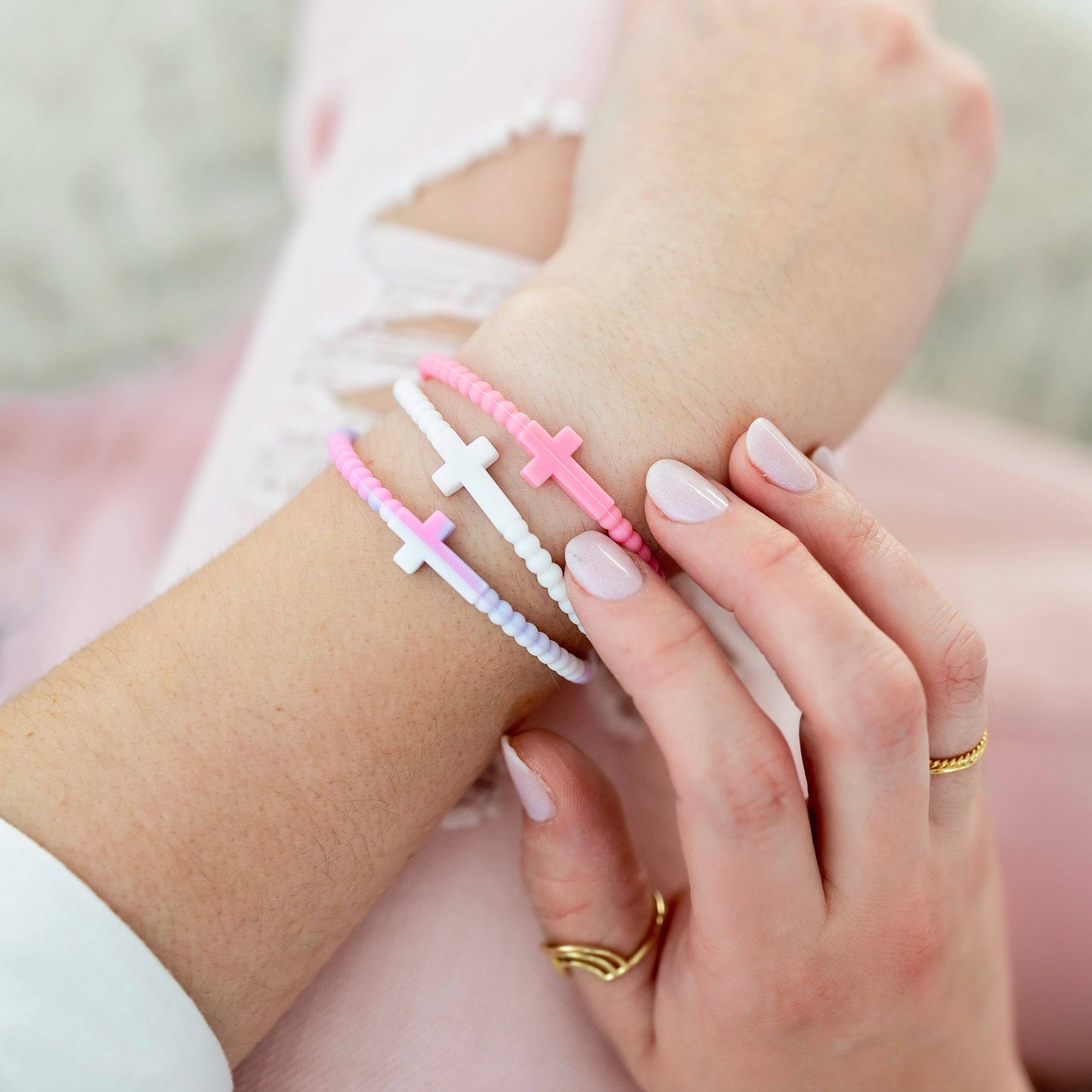 Ryan & Rose - Jesus Bracelets (silicone cross bracelets)