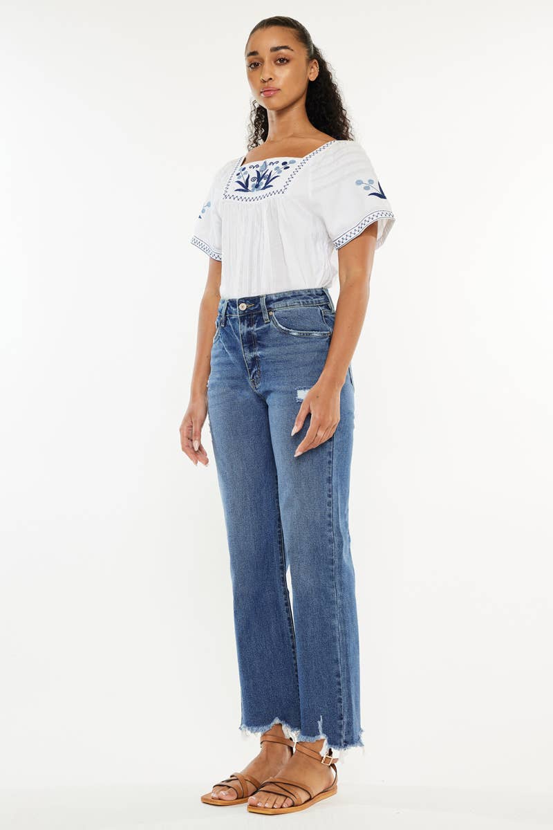 KanCan High Rise Slim Wide Leg