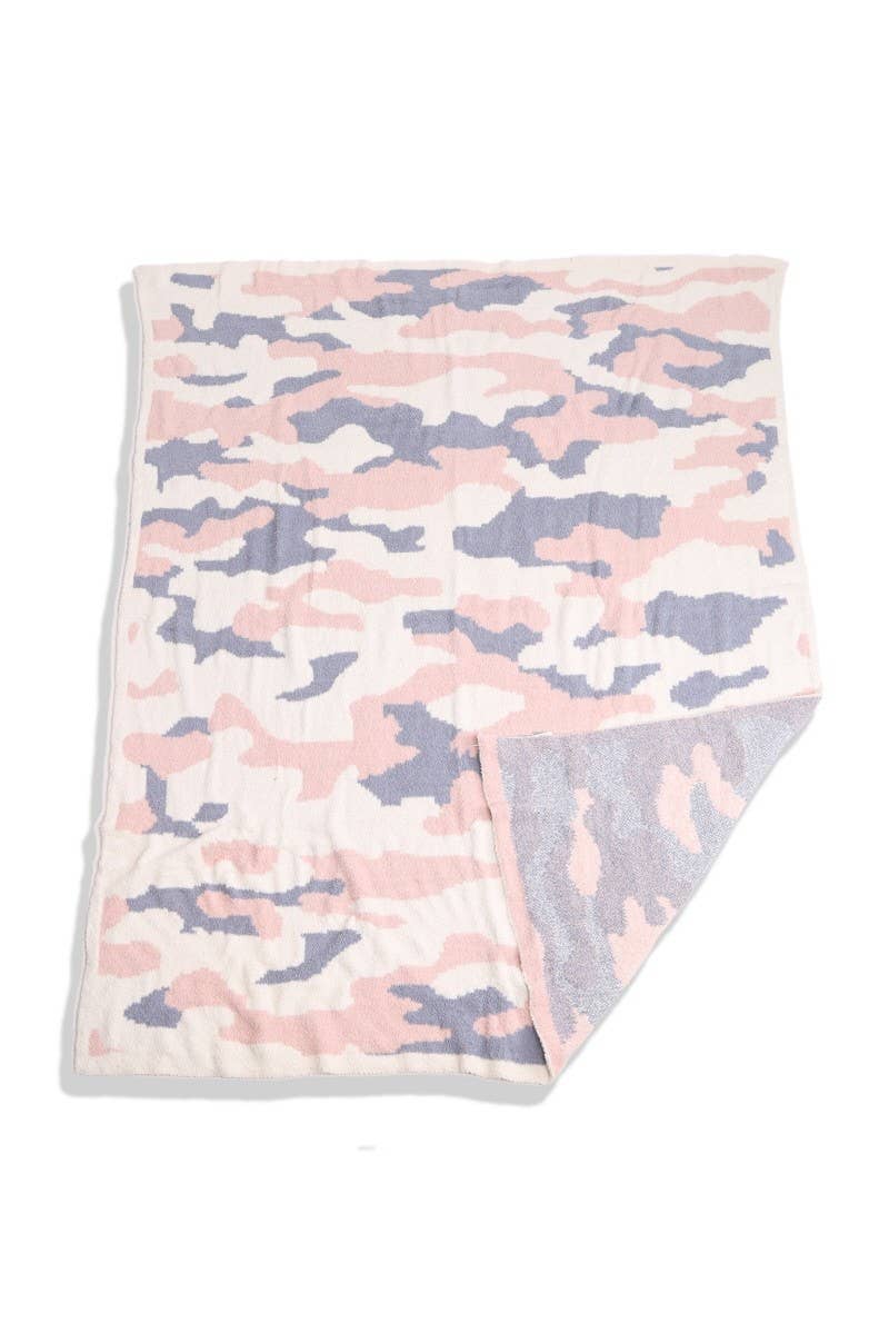 Camouflage Print Soft Throw Blanket