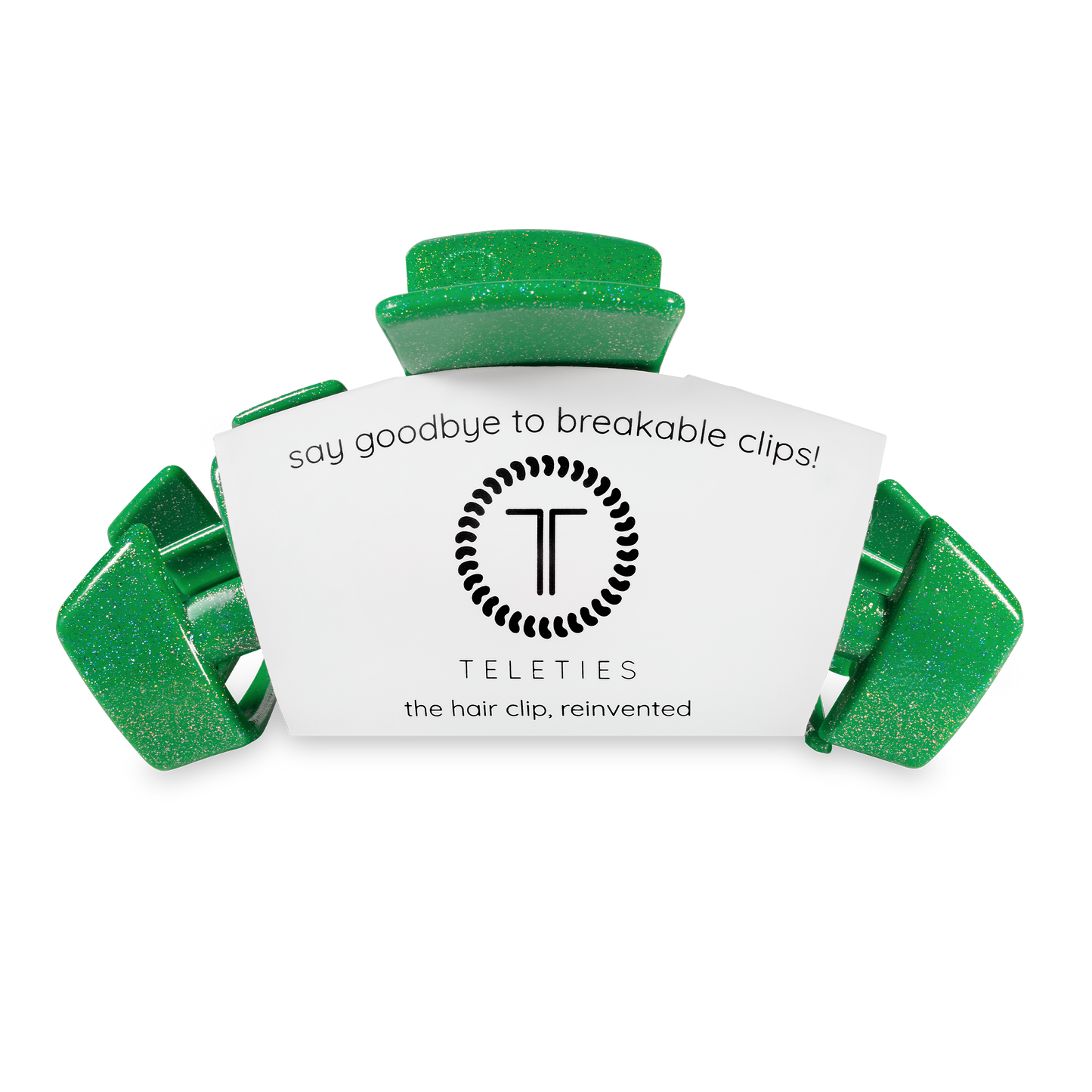 TELETIES  Classic Large Shamrock Shimmer