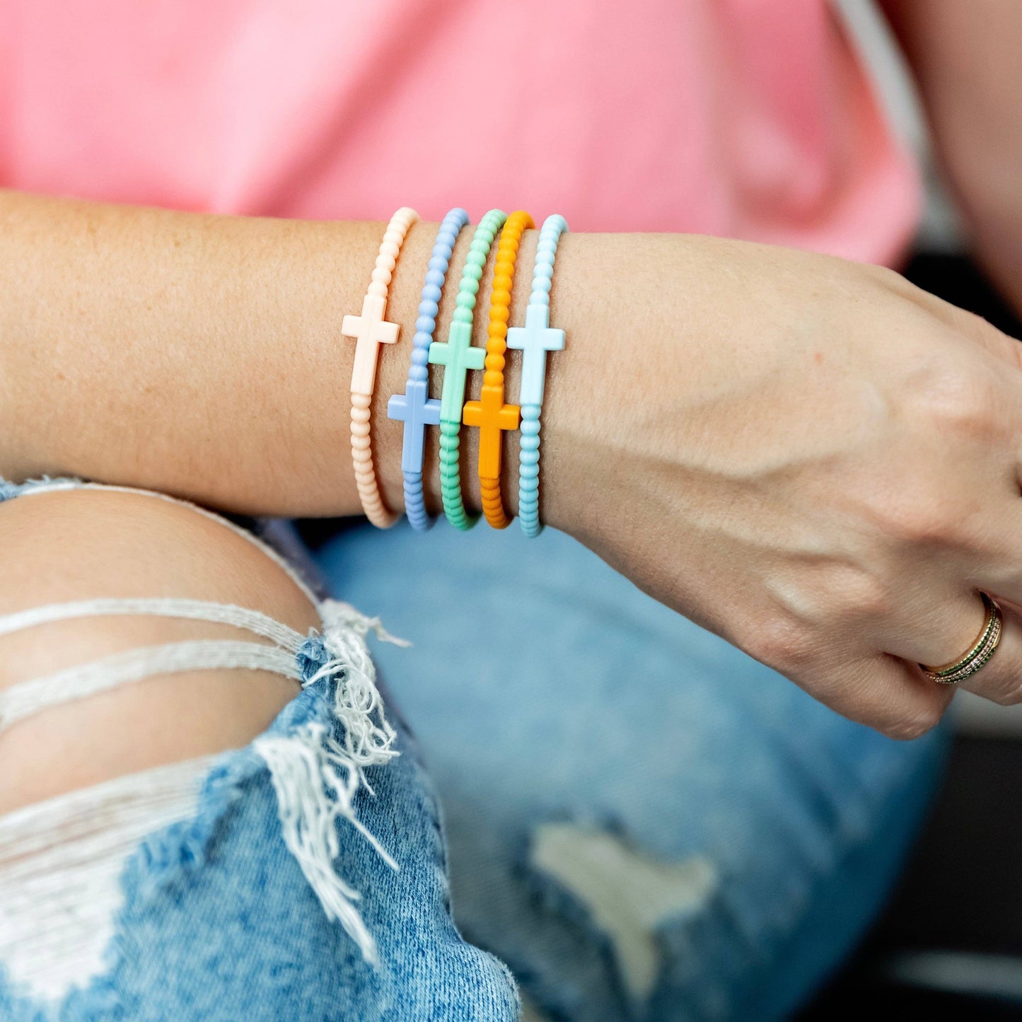 Ryan & Rose - Jesus Bracelets (silicone cross bracelets)