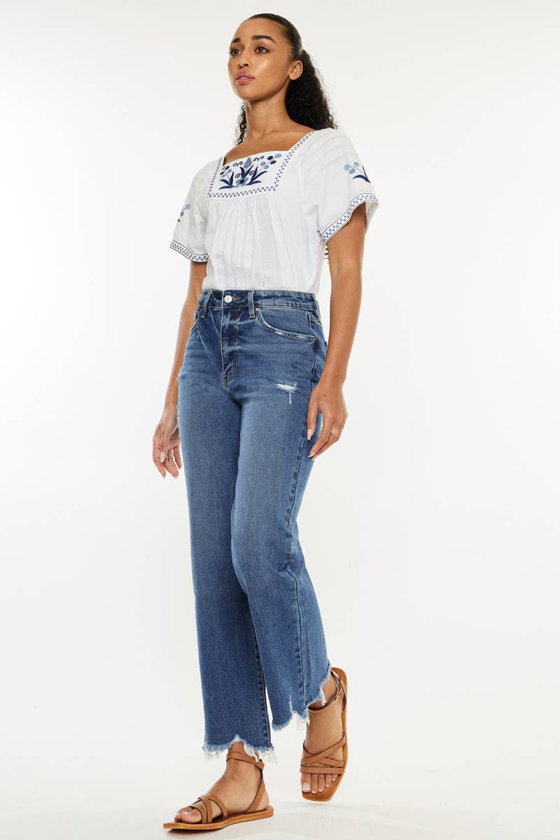 KanCan High Rise Slim Wide Leg