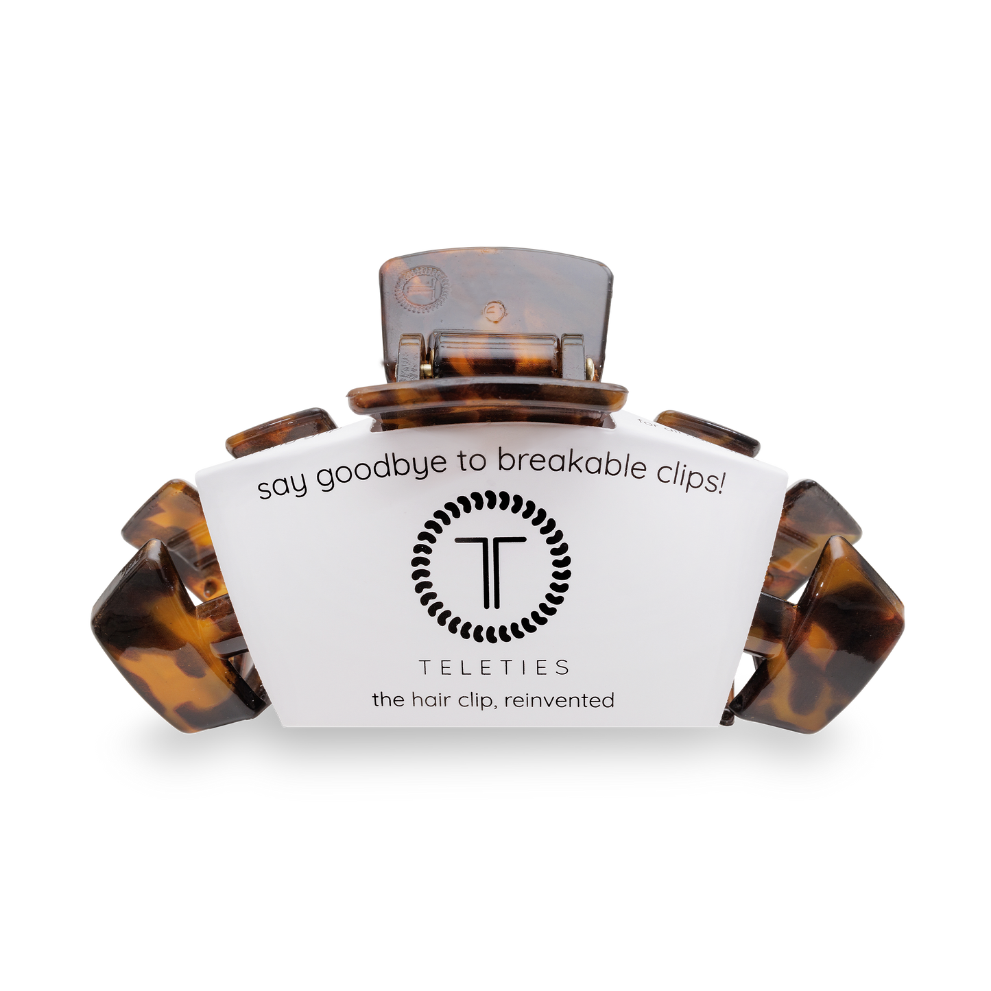 TELETIES Classic Clip Large Tortoise
