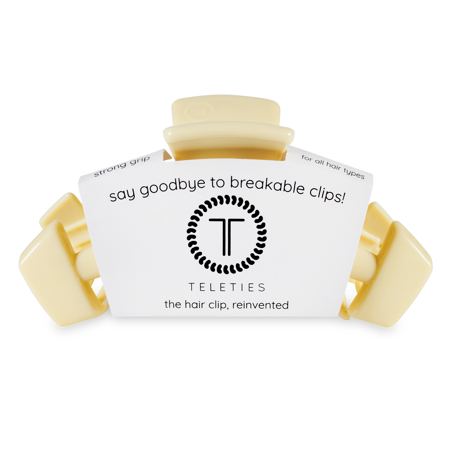 TELETIES Classic  Clip Large Butter Yellow