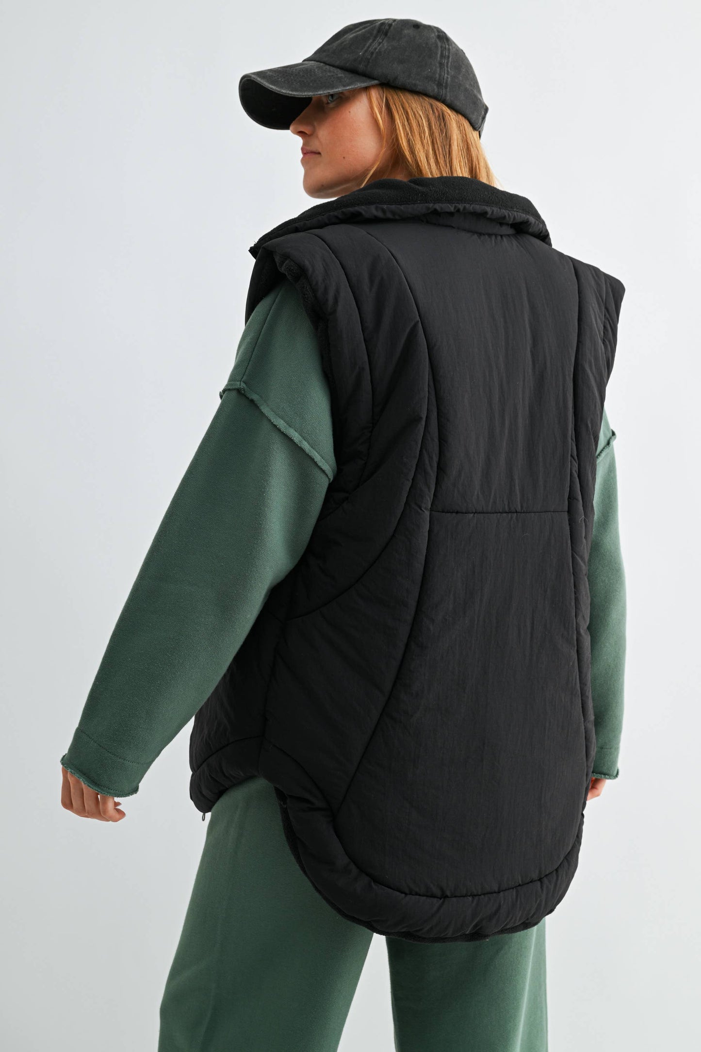 Mono B - Summit Curve Longline Puffer Vest