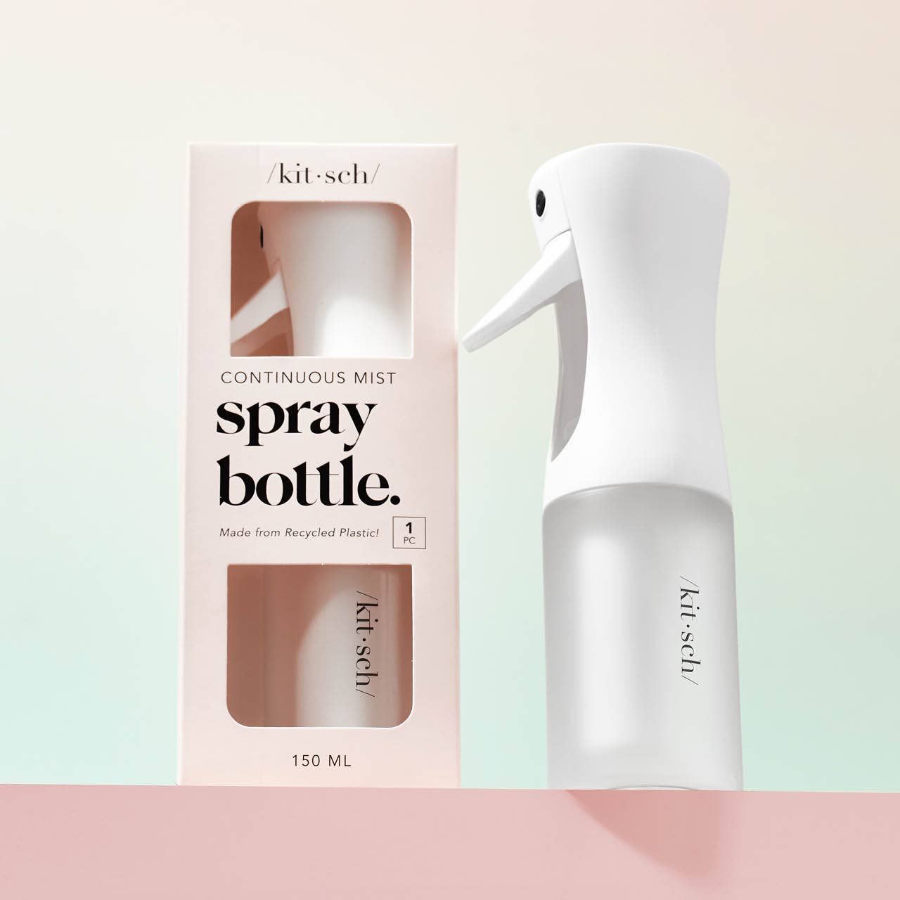 KITSCH - Recycled Plastic Continuous Spray Bottle - White