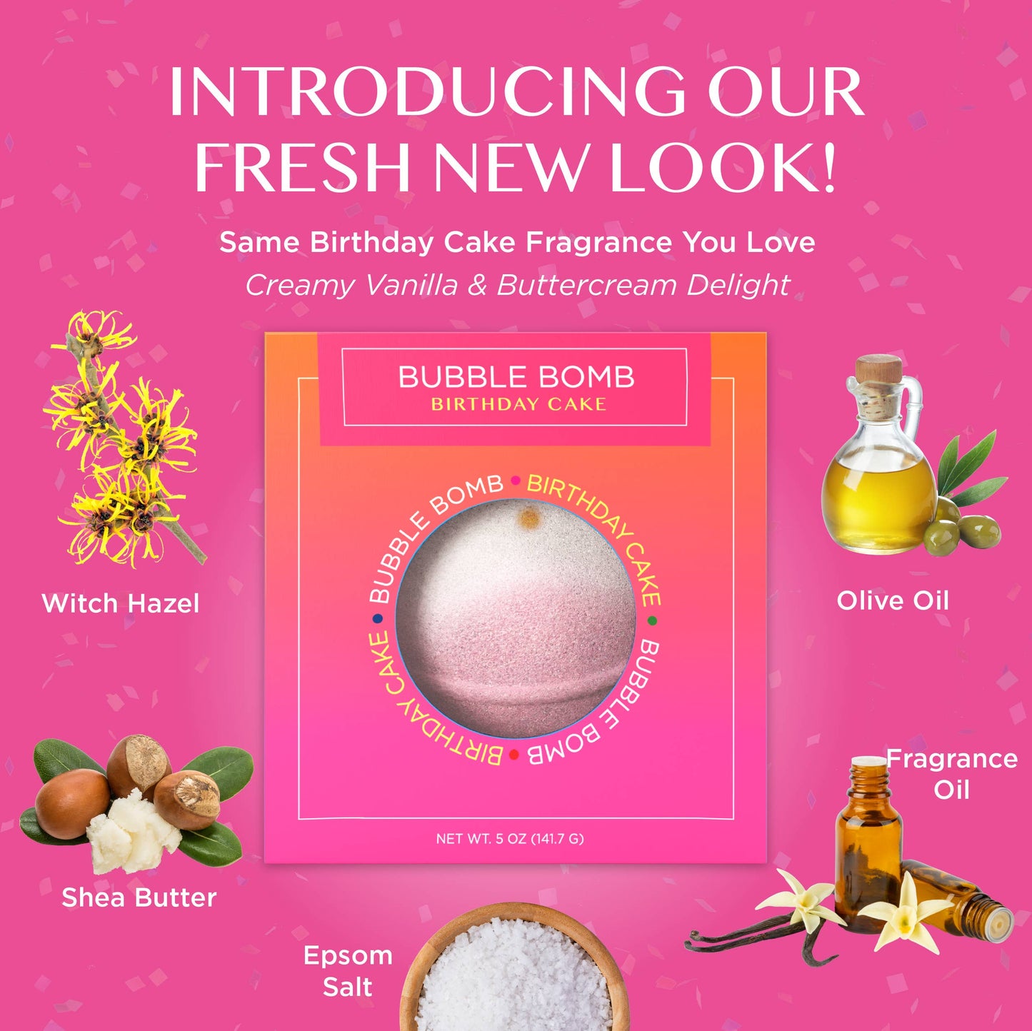 Two Sisters Spa - Birthday Cake Bath Bomb for Kids