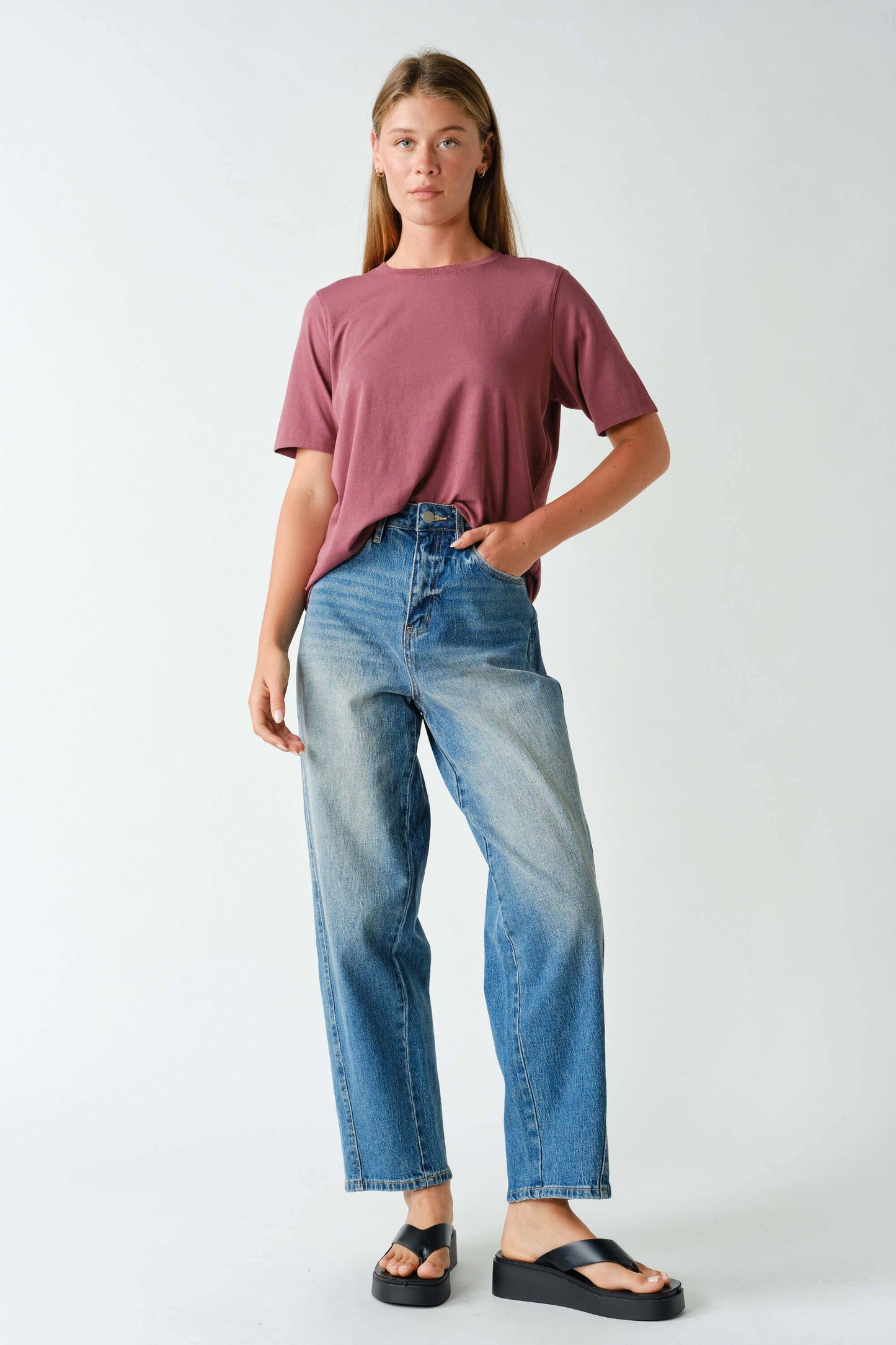 Mono B - Melrose Denim Barrel Jeans