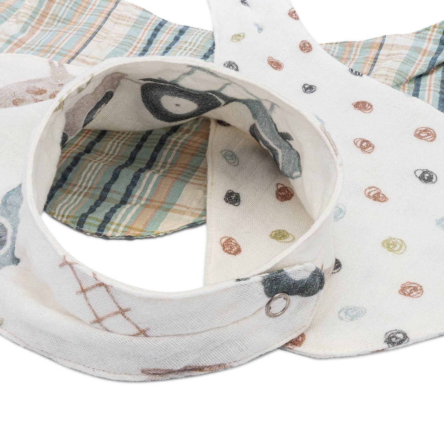 Crane Baby - Charlie 3-pc. Tractor Bib set