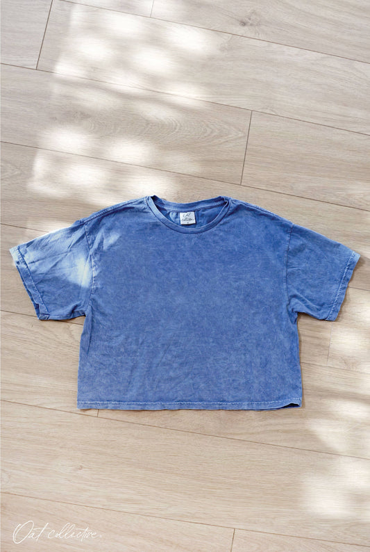 Oat Collective Cropped Mineral Top