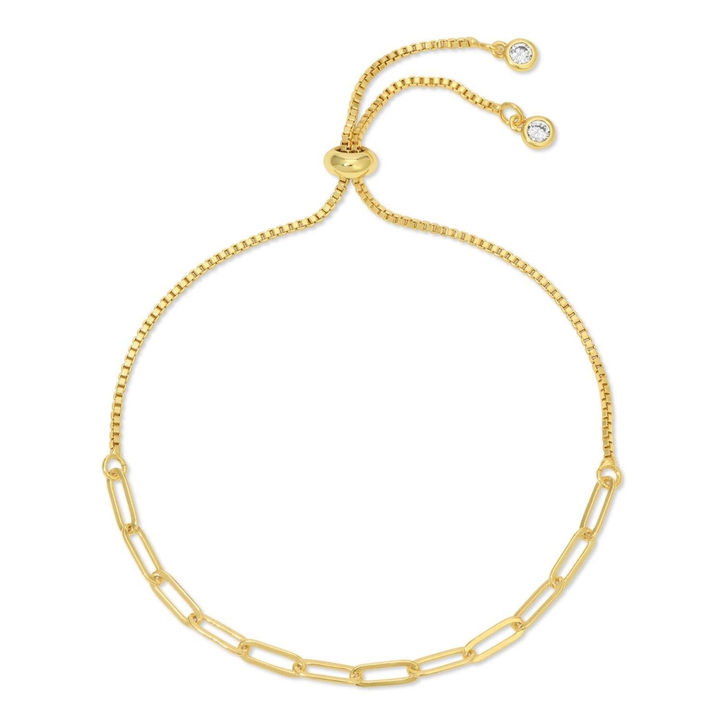 Splendid Iris Link Chain Pulley Bracelet