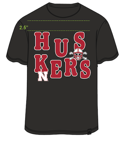 Nebraska Beckham Oversized Band Tee