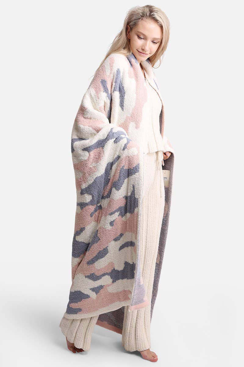 Camouflage Print Soft Throw Blanket