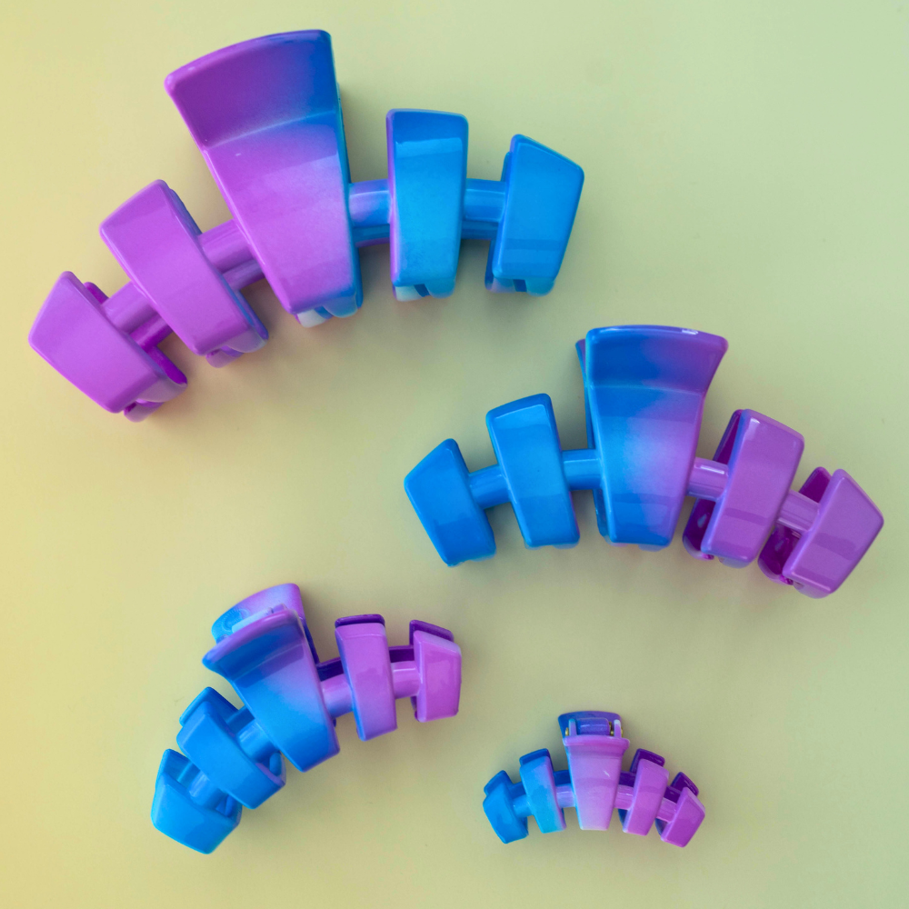 TELETIES - Classic Hair Clip | Large | Miami Vice