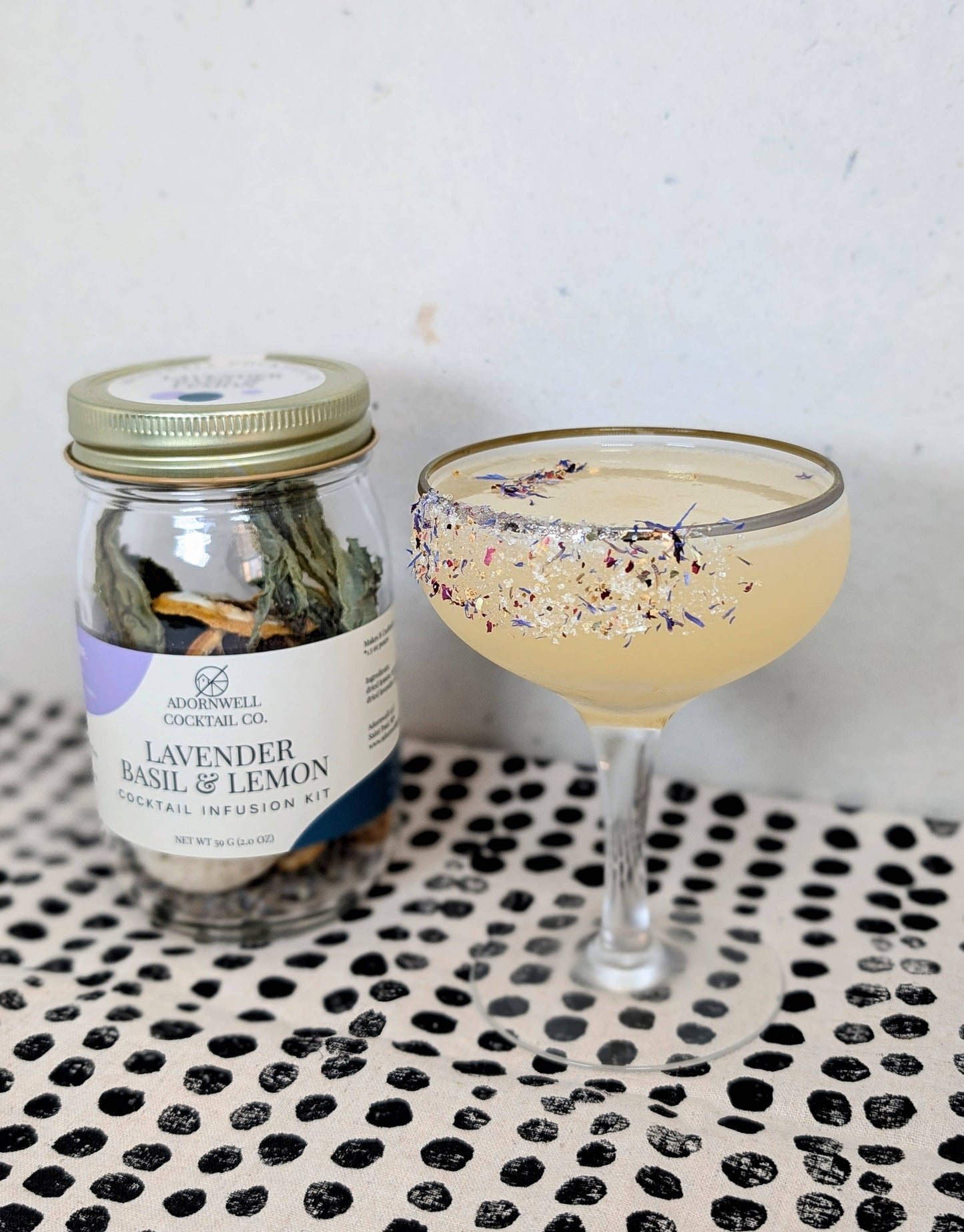 Adornwell Cocktail Co. - 3 oz. Garden Party Rim Sugar